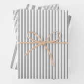 Grijze en witte strepen inpakpapier vel (In situ)