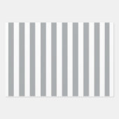 Grijze en witte strepen inpakpapier vel (Voorkant 2)