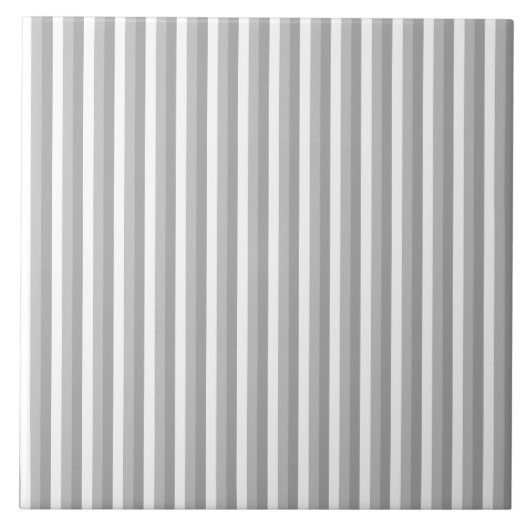 Grijze en witte strepen. Patroon. Tegeltje (Voorkant)