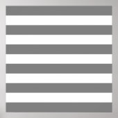 Grijze en witte strepen poster (Voorkant)