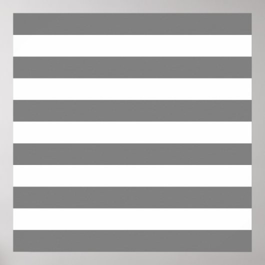 Grijze en witte strepen poster (Voorkant)