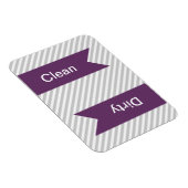 Grijze en witte strips Schuifwasmachine Magneet (Rechterzijde)