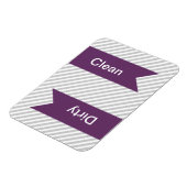 Grijze en witte strips Schuifwasmachine Magneet (Linkerzijde)