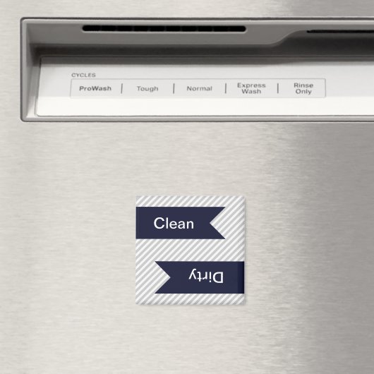 Grijze en witte strips Schuifwasmachine Magneet (Insitu (Vaatwasser))