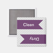 Grijze en witte strips Schuifwasmachine Magneet (Voorkant / Achterkant)