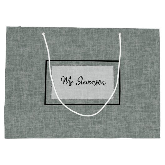 Grijze en witte textuur. Grote cadeautas (Achterkant)