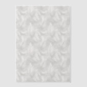 Grijze en witte veren Vellum Overlay Vellum Uitnodigingen (Voorkant)