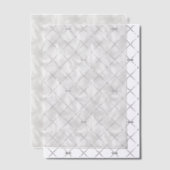 Grijze en witte veren Vellum Overlay Vellum Uitnodigingen (Offset (Uitnodiging))