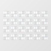 Grijze en witte vierkante tegels Window Cling Raamsticker (Vel)