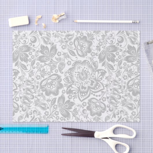 Grijze en witte vlinderdampen tissuepapier (Craft)