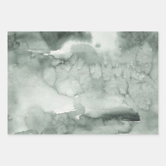 Grijze en witte winter gesorteerd inpakpapier vel (Voorkant 2)