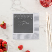 Grijze en zilverkleurige luiers servet (Insitu)