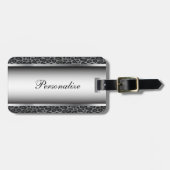 Grijze en zilverluipaard — Dierafdrukken | Persona Bagagelabel (Voorkant horizontaal)