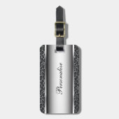 Grijze en zilverluipaard — Dierafdrukken | Persona Bagagelabel (Voorkant verticaal)