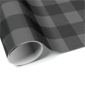 Grijze en zwarte buffelcontrole cadeaupapier (Rol Hoek)