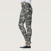 Grijze en zwarte Camo Tights Leggings (Links)