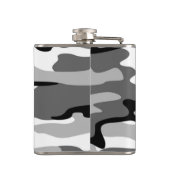 Grijze en zwarte camouflagefles heupfles (Achterkant)