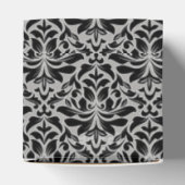 Grijze en zwarte Damashandgemaakte zeep Bedankdoosjes (Bovenkant)