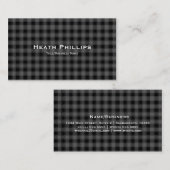 Grijze en zwarte gepelde Visitekaartjes (Voorkant / Achterkant)