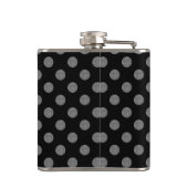 Grijze en zwarte haarpunten heupfles (Achterkant)