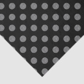 Grijze en zwarte haarpunten tissuepapier (Detail)