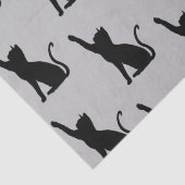 Grijze en Zwarte Katten Tissuepapier (Detail)