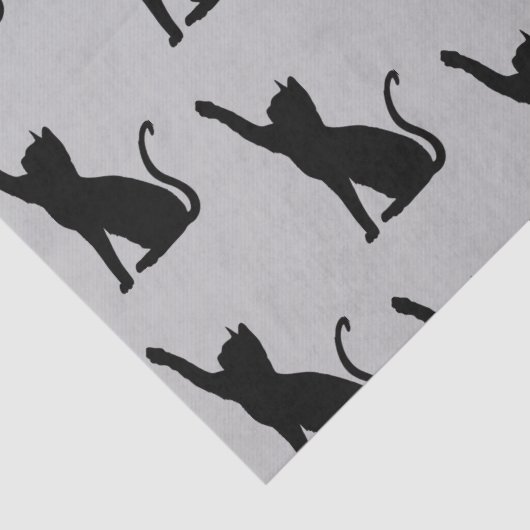 Grijze en Zwarte Katten Tissuepapier (Detail)