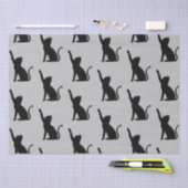 Grijze en Zwarte Katten Tissuepapier (Craft)