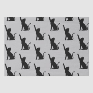 Grijze en Zwarte Katten Tissuepapier