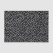 Grijze en zwarte luipaard — Dierafdrukken Tissuepapier (Voorkant)