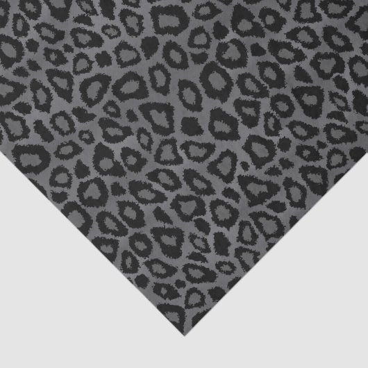 Grijze en zwarte luipaard — Dierafdrukken Tissuepapier (Detail)