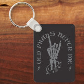 grijze en zwarte rokstenen sleutelhanger (Voorkant)