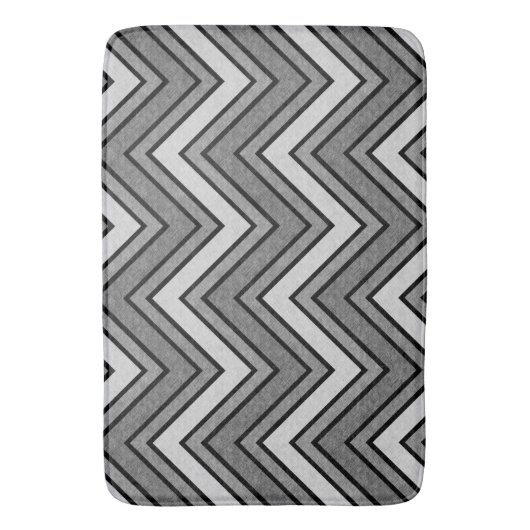 Grijze en zwarte schets badmat (Voorkant Verticaal)