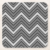 Grijze en zwarte schets kartonnen onderzetters (Voorkant)