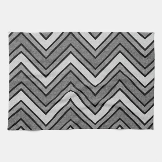 Grijze en zwarte schets theedoek (Horizontaal)