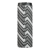 Grijze en zwarte schets thermosbeker (Achterkant)