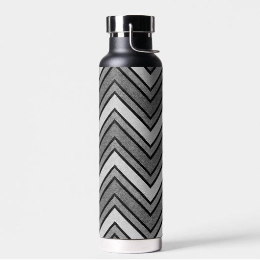 Grijze en zwarte schets waterfles (Links)