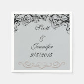 Grijze en zwarte servetten (Voorkant)