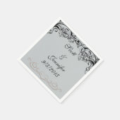 Grijze en zwarte servetten (Hoek)