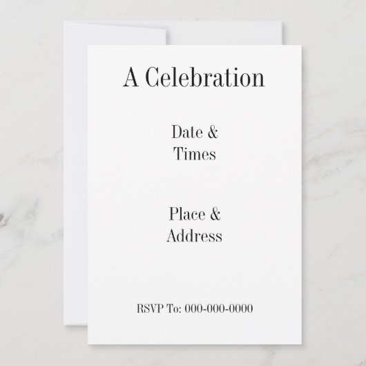 Grijze en Zwarte Strepen op Wit Kaart (Achterkant)