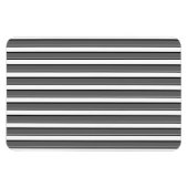 Grijze en Zwarte Strepen op Wit Magneet (Horizontaal)