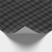 Grijze en zwarte tapijtpapier cadeaupapier (Hoek)