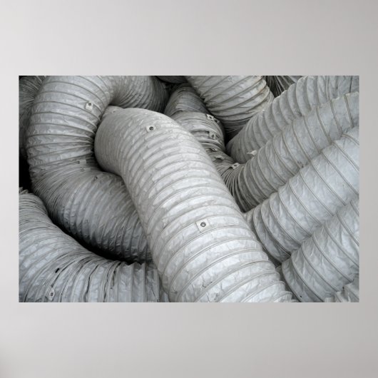 Grijze en zwarte wasbank poster (Voorkant)