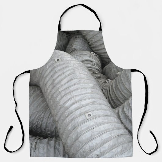 Grijze en zwarte wasbank schort (Voorkant)