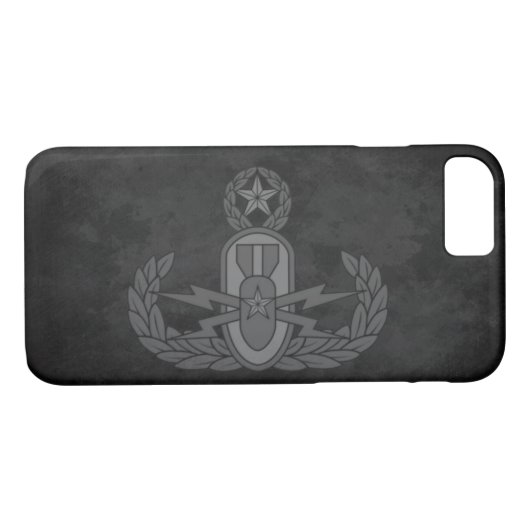 Grijze EOD-tonnen Case-Mate iPhone Case (Achterkant (Horizontaal))