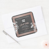 Grijze etiketten met Logo Gold (Envelop)