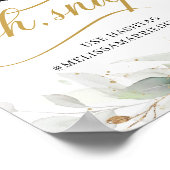 Grijze eucalyptusbladeren bladeren, o.a. poster (Hoek)