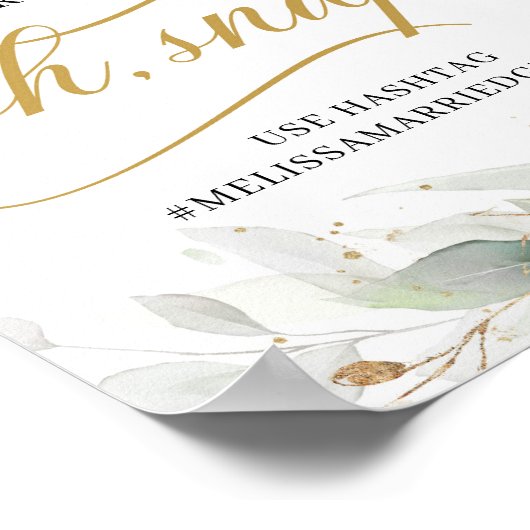 Grijze eucalyptusbladeren bladeren, o.a. poster (Hoek)