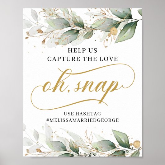 Grijze eucalyptusbladeren bladeren, o.a. poster (Voorkant)