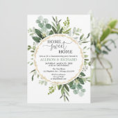 Grijze eucalyptuspartij kaart (Staand voorkant)